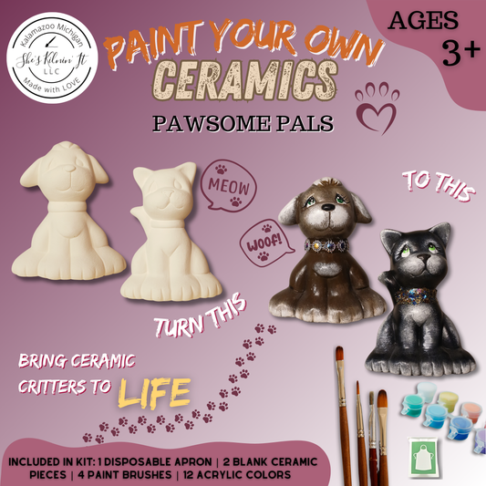 Paint Your Own Ceramics Kit | Pawsome Pals