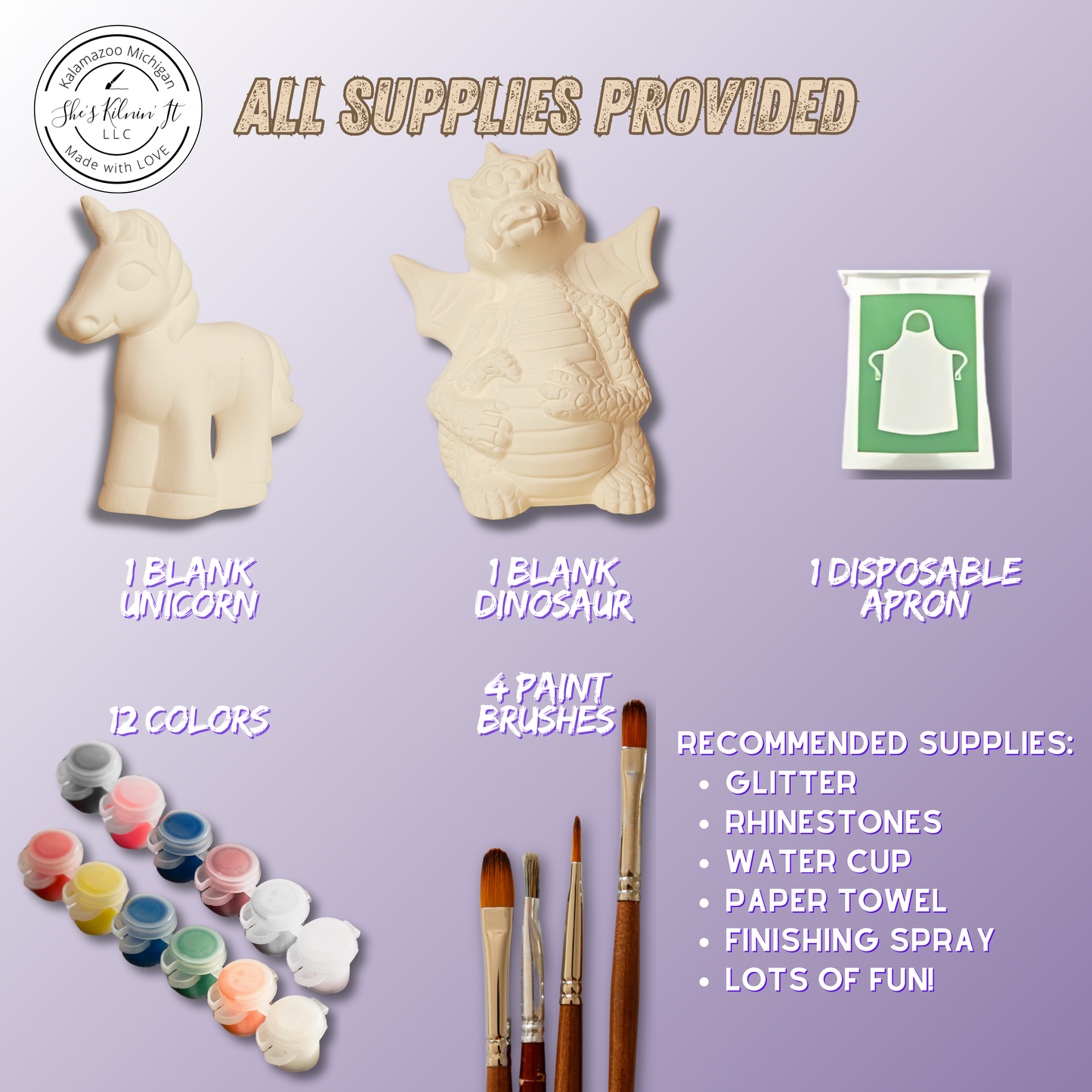 Paint Your Own Ceramics Kit | Fairytale Friends