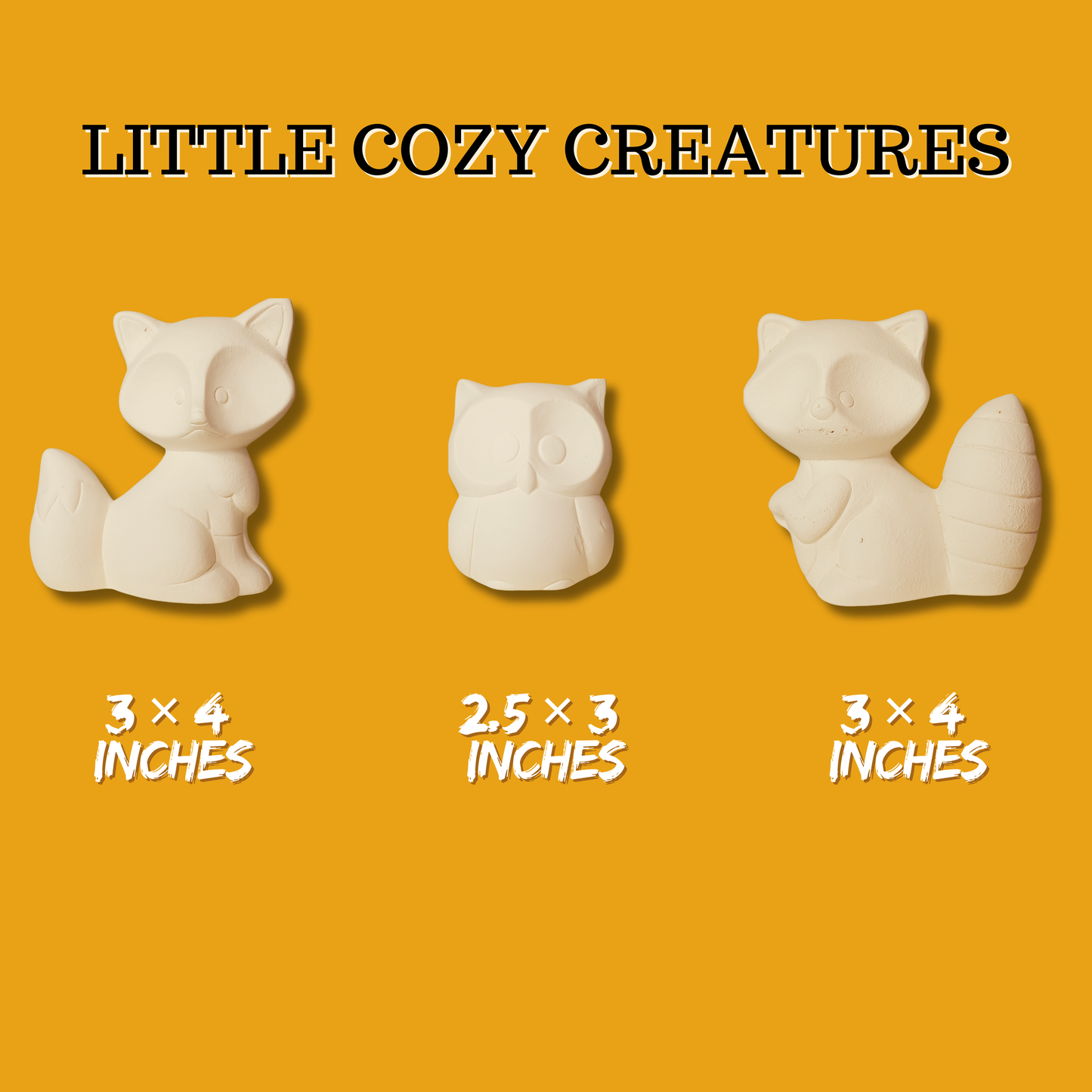 Paint Your Own Ceramics Kit | Little Cozy Creatures
