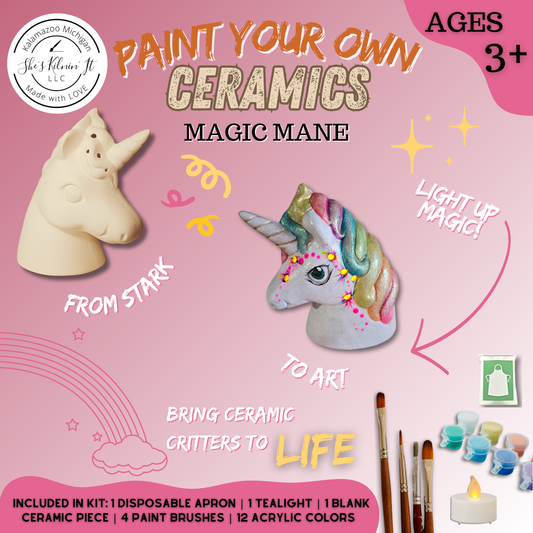 Paint Your Own Ceramics Kit | Magic Mane