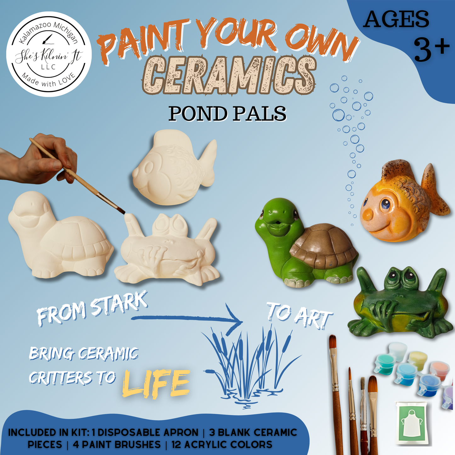 Paint Your Own Ceramics Kit | Pond Pals