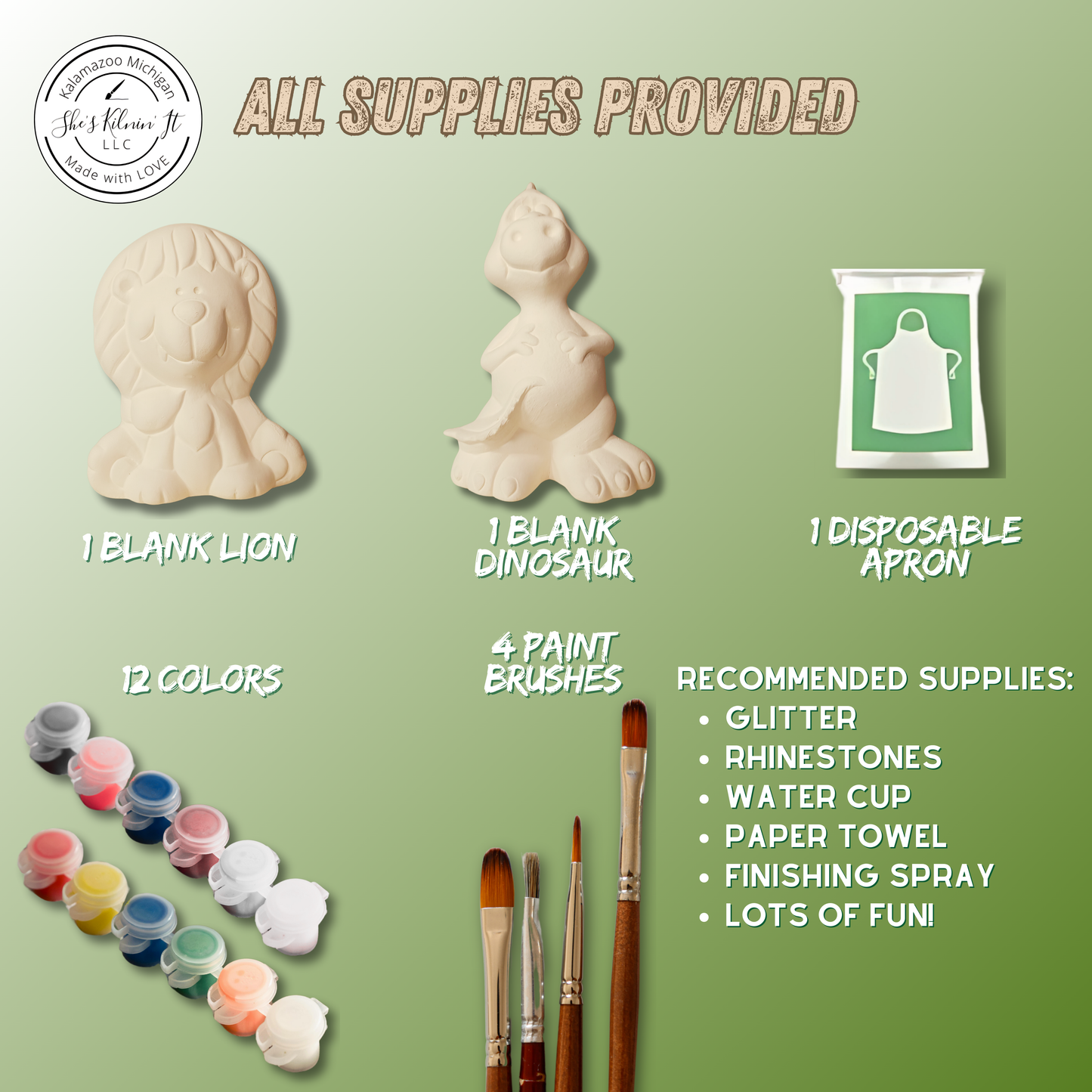 Paint Your Own Ceramics Kit | Ferocious Friends
