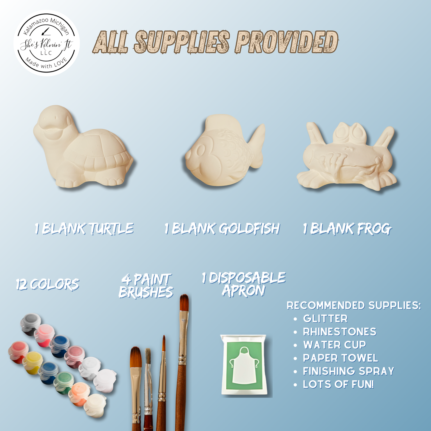 Paint Your Own Ceramics Kit | Pond Pals