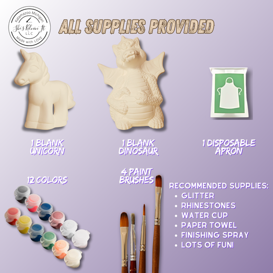 Paint Your Own Ceramics Kit | Fairytale Friends
