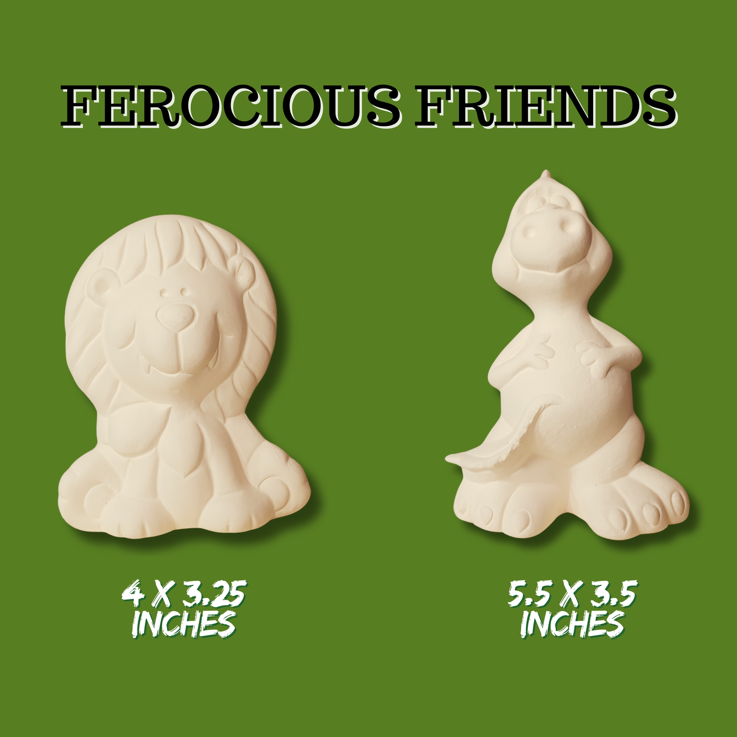 Paint Your Own Ceramics Kit | Ferocious Friends